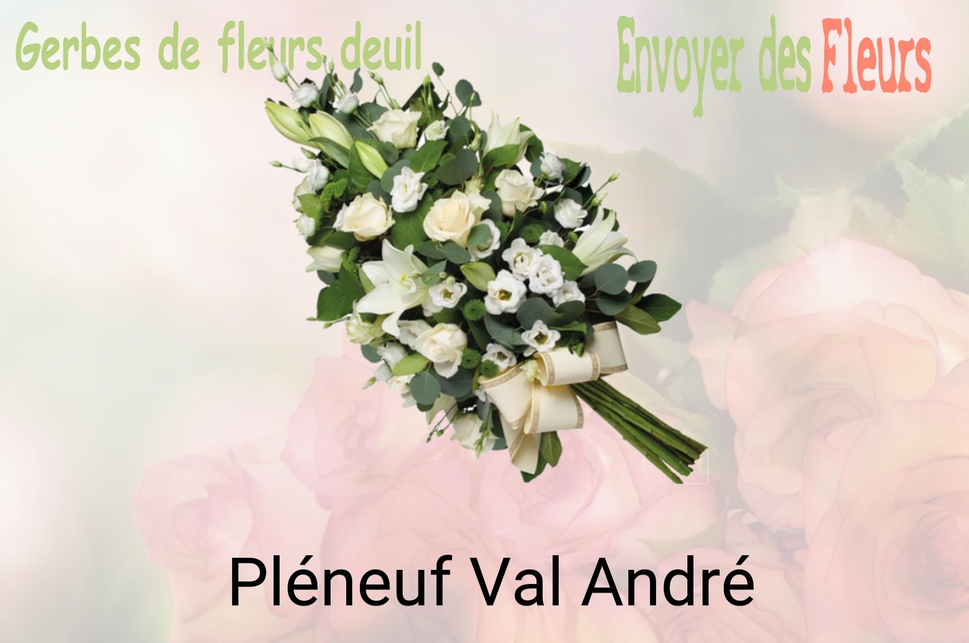 Gerbe de fleurs de deuil livrée à Pléneuf-Val-André